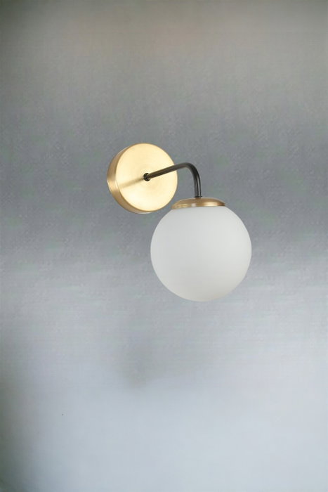 Opviq Pablo Eskitme Lámpara de Pared Dorado y Blanco